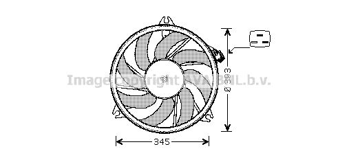 AVA QUALITY COOLING Вентилятор, охлаждение двигателя PE7524